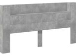 Vidaxl Testiera Grigio Cemento 200 X 16,5 X 103,5 Cm Materiale A Base Di Legno