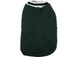 Maglione Per Cani Stile Campus, Lavorato A Maglia, Scollo A V, Gilet, Animale Domestico Per L'autunno E L'inverno, Verde, Xs