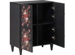 Vidaxl Armadietti Multicolore 60 X 33,5 X 75 Cm In Legno Massiccio Di Mango