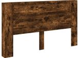 Vidaxl Testata In Rovere Affumicato 180 X 16,5 X 103,5 Cm Materiale A Base Di Legno