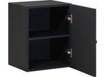 Vidaxl Armadio A Muro Multicolore 38 X 33,5 X 48 Cm In Legno Massiccio Di Mango