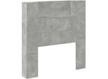 Vidaxl Testiera Grigio Cemento 100 X 16,5 X 103,5 Cm Materiale A Base Di Legno