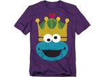 Sesame Street - T-Shirt Per Uomo/Donna Unisex, Design Natalizio TV21236 (Xl) (Viola)