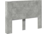 Vidaxl Testiera Grigio Cemento 140 X 16,5 X 103,5 Cm Materiale A Base Di Legno
