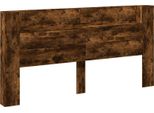 Vidaxl Testiera In Rovere Fumé 200 X 16,5 X 103,5 Cm Materiale A Base Di Legno