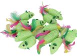 11 Pezzi Di Topi, Giocattolo Per Gatti, Topo Interattivo Multiuso Con Squittio Per Gatti E Gattini, Verde