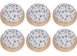6 Pezzi Puntaspilli Da Cucito, Base Rotonda In Legno, Stile Fiore Carino, Puntaspilli Accattivante Per Mamma E Nonna
