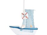 Modello Di Barca A Vela In Legno Del Mediterraneo, Barca A Vela In Legno D'epoca Fatta A Mano (Boa)