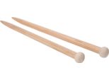 1 Paio Di Ganci Per Uncinetto In Legno, Ago Da Maglia, Strumento Per Tessere A Mano Sciarpe, Maglioni, Coperte, 15 Mm