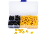 580 Pezzi Occhi E Nasi In Plastica, Bambola Piatta, Orsacchiotto, Animali Di Peluche, Giocattoli Fai Da Te, Accessori, Giallo