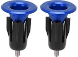 2 Pezzi Tappi Manubrio Bicicletta, Lega Di Alluminio, Tappi Universali Portatili Per Manubrio Mountain Bike, Blu