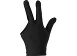 Guanto Unisex Da Biliardo Snooker Stecca Pool Mano Sinistra Aperto Tre Dita (Nero)