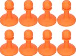 8 Pezzi Palo Della Tenda Palo Di Supporto Tuono Prova Tappo Per Il Campeggio All'aperto Accessori Escursionistici (Arancione)