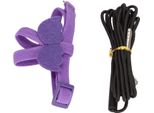 Pettorina E Guinzaglio Per Uccelli, Super Leggera, Regolabile, A Prova Di Morso, Corda Per Pappagalli, Con Simpatica Maniglia Ad Ala, Viola, M