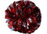 Pom-Pom Per Cheerleader, Pom-Pom Per Danza, Festa, Scuola, Sport, Competizione (Argento + Rosso)