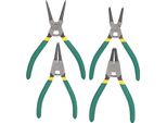 Set Di 4 Pinze Per Anelli Di Sicurezza, Pinze Per Anelli Di Sicurezza, Mini, Interne, Esterne, Curve Diritte, 15,2 Cm