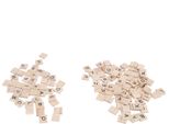 100 Pezzi Di Piastrelle Di Lettere In Legno, Durevoli, Trasparenti, Resistenti All'usura, Etichette Artigianali Di Lettere In Legno