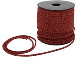 50 M, Spessore 4 Mm, 7 Anime, Paracord Per Tende Di Salvataggio, Cordino, Corda Da Campeggio Per Tessere Braccialetti All'aperto, Rosso E Nero