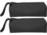 2Pcs S Size Portable Handheld Tool Storage Bag Repair Hand Tools Organiser Con Cinturino Da Polso (Nero)