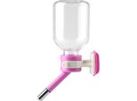 Pet Dog Hanging Water Bottle Head Fountain Portable Cat Water Dispenser (S 150 Ml Pink)