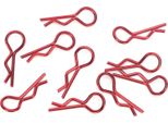 10 Pezzi Rc Car Shell Clip Rshape Metal Body Clips Pins Per 1/5 1/6 1/8 1/10 Car (Rouge) Rouge