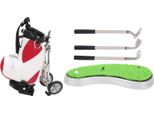 Set Di Penne Da Golf Da Tavolo, 3 Penne A Sfera E Mini Astuccio In Lega Di Zinco Con Base Rossa E Bianca