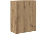 Vidaxl Mobile Tv A Parete Bianco 59,5 X 31 X 60 Cm Materiale A Base Di Legno