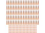100 Set Di Rivetti A Spillo Punk A Cono, 10 X 26 Mm, Oro Rosa, Rivetti A Spillo A Vite, Stile Fai Da Te, Abbigliamento, Decorazione, Tipo Albero