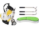 Mini Portapenne Da Tavolo In Lega Di Zinco Per Sacca Da Golf Con Base Per Prato, Orologio, Penne, Souvenir, Regalo