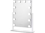 Uniq New York Mega - Specchio Per Il Trucco 12 Lampadine - Bianco