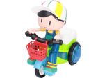 Triciclo Elettrico Acrobatico Per Bambini, Veicoli Rotanti A 360° Con Rumori Luminosi (Verde), Ragazzino