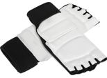 2 Pezzi Protezione Piede Taekwondo, Protezione Boxe, Supporto Caviglia Per Adulti, Bambini, Kickboxing, Palestra, Allenamento, Nero E Bianco, S