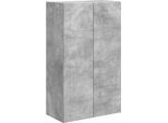 Vidaxl Mobile Tv A Parete Grigio Cemento 59,5 X 31 X 100 Cm Materiale In Legno