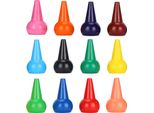 Pastelli A Dita Paraffina 12 Colori 3D Palmgrip Pastelli Impilabili Non Tossici Per Bambini