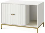 Armadietto Per Lettiera Feandrea Divit BK2718 Lettiera Per Gatti, Con Tappetino Tiragraffi 80 X 50 X 55 Cm