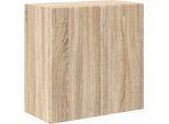 Vidaxl Mobile Tv A Parete Rovere Sonoma 59,5 X 31 X 60 Cm Materiale In Legno