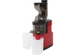 Spremiagrumi Elettrico - Slow Juicer - 500 W, 60-80 Rpm, Acciaio Inox 304, 400 Ml, 2 Tazze, Spina Ue - Rosso
