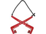 Morsetto Di Sollevamento - Morsetto Per Pietre - Apertura Ganasce 33-70 Cm - Regolabile - Capacità Di Carico Max. Portata 500 Kg - Per Legno, Lastre, Pietre - Rosso
