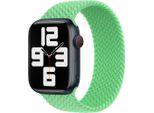 Apple Braided Solo Loop Per Watch | 44/45/46/49 Mm - Taglia 10 - Verde Brillante