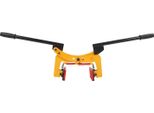 Pinza Per Il Sollevamento Di Lastre Di Pietra Con Doppia Impugnatura - Pinza Per Pietre - Apertura Ganasce 0-15 Mm Regolabile - Portata 300 Kg - Per Lastre Di Pietra - Giallo
