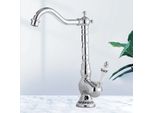 Rubinetto Da Bagno - Rubinetto Per Lavabo - Caldo/Freddo - Da Incasso - Corpo In Acciaio Inox - Corpo Valvola In Ottone - Attacco G3/8 - Argento