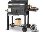 Barbecue A Carbonella - Carrello Per Grigliate A Carbonella Xxl - 116 X 55,7 X 100 Cm - Acciaio Verniciato A Polvere - - Con Rotelle - Per 5-10 Persone