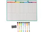 Relaxdays Agenda Settimanale Magnetica Con Accessori