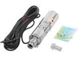 Pompa Per Acqua - Pompa Sommersa Per Pozzi Profondi - 12V - 180W - 3000 Rpm - 1,2 M³/H - 17 M Di Cavo - Acciaio Inox - Argento