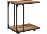 Vidaxl Tavolino Con Ripiano In Legno Di Recupero 50 X 35 X 55,5 Cm Materiale A Base Di Legno