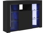 Vidaxl Mobile Tv Led Ad Angolo Nero 101 X 40 X 68 Cm Materiale In Legno