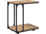 Vidaxl Tavolino Artisan In Rovere 50 X 35 X 55,5 Cm Materiale A Base Di Legno