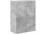 Vidaxl Mobile Tv A Parete Grigio Cemento 59,5 X 31 X 80 Cm Materiale A Base Di Legno