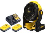 Ventilatore A Batteria Dewalt Dce 512 H2 18 V + 2X Batteria Powerstack 5,0 Ah + Caricatore