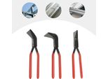 Set Per Piegare La Lamiera - Pinze Per Aggraffare E Piegare - 3 Pezzi - Acciaio Al Carbonio - Ganasce Dritte/45°/90° - Per La Lavorazione Della Lamiera - Blu